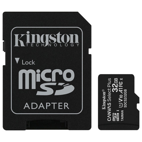Cartão microSD Kingston Canvas Select Plus 32GB com adaptador